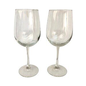 Clear Glass Wine Glasses, Water Goblets Thicker Glass Barware Drinkware Set Of